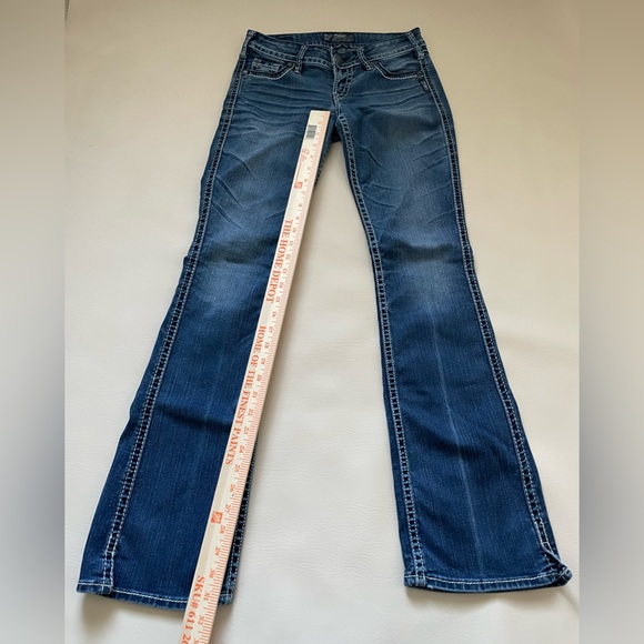 NWOT Silver Jeans Twisted Slit Ankle Bootcut Stretch Womens 24W 33L - Picture 10 of 15